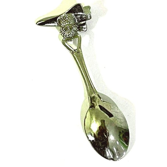 Vintage Collectable Silver Plated Spoon Kennedy Space Center Space Shuttle 3" - Picture 4 of 8